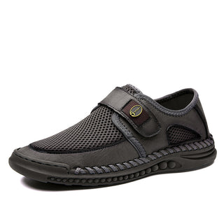 Buy grey Versatile And Flat Bottomed Breathable Mesh Men&#39;s Shoes