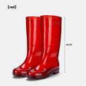 Men's Knee-high Rain Boots Non-woven Jelly Non-slip Wear-resistant