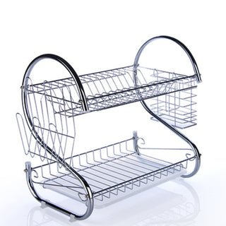 Buy silver Stainless steel kitchen storage rack