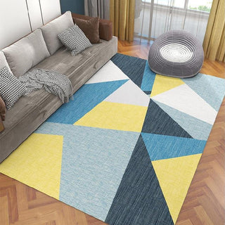 Buy new-yellow-geometry Nordic Carpet Living Room Coffee Table Blanket Modern Minimalist Bedroom