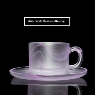 Buy purple-colored-glaze Glass Coffee Cup Crystal Coffee Appliance