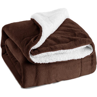 Buy coffee Sherpa lamb blanket