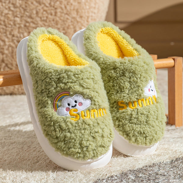 Men and Women Cute Cartoon Cotton Slippers