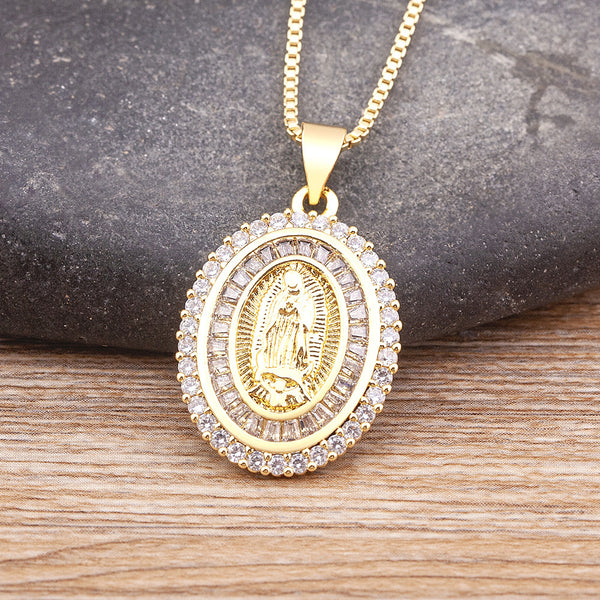 Women's Fashion Vintage Virgin Mary Necklace