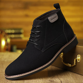 Men's High-top Leather Shoes