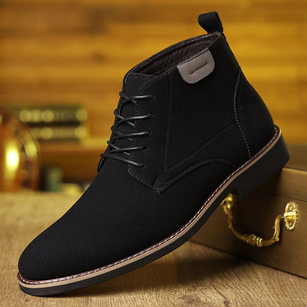 Men's High-top Leather Shoes