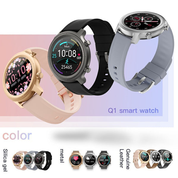 Round Watch Bluetooth Call Sports Waterproof Blood Pressure Blood Oxygen Multi-dial