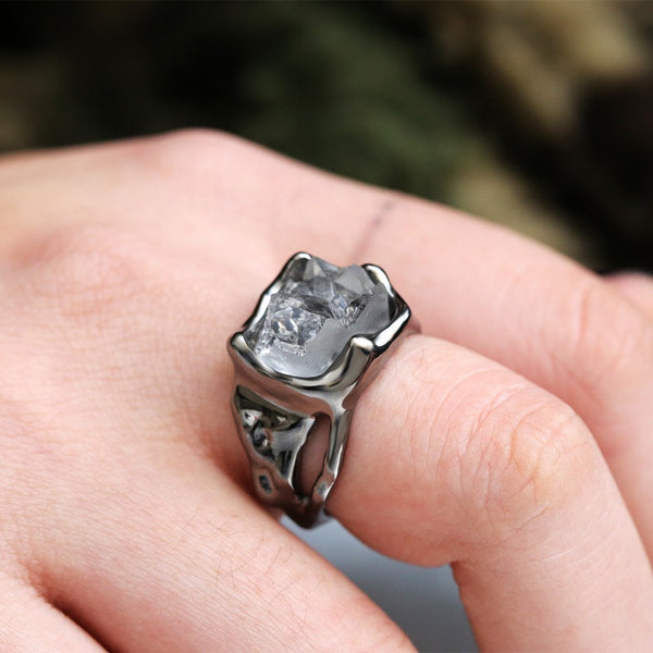 Creative Personality  Irregular Crystal Ring