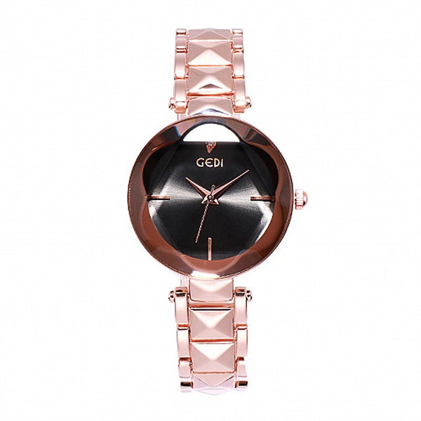 New Women's Fashion Personalized Trend Atmosphere Watch Steel Belt Women's Watch