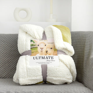 Buy yellow Double-layer Thick Warm Lamb Wool Blanket