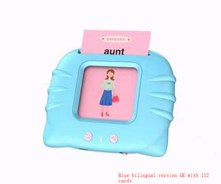 Buy blue-bilingual-version-ge Card Early Education Children&#39;s Enlightenment English Learning Machine