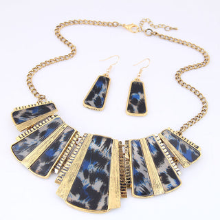 Buy style26 Indian Ethnic Style Vintage Gemstone Beads Jewelry Earrings Necklace 2 Pieces Suit