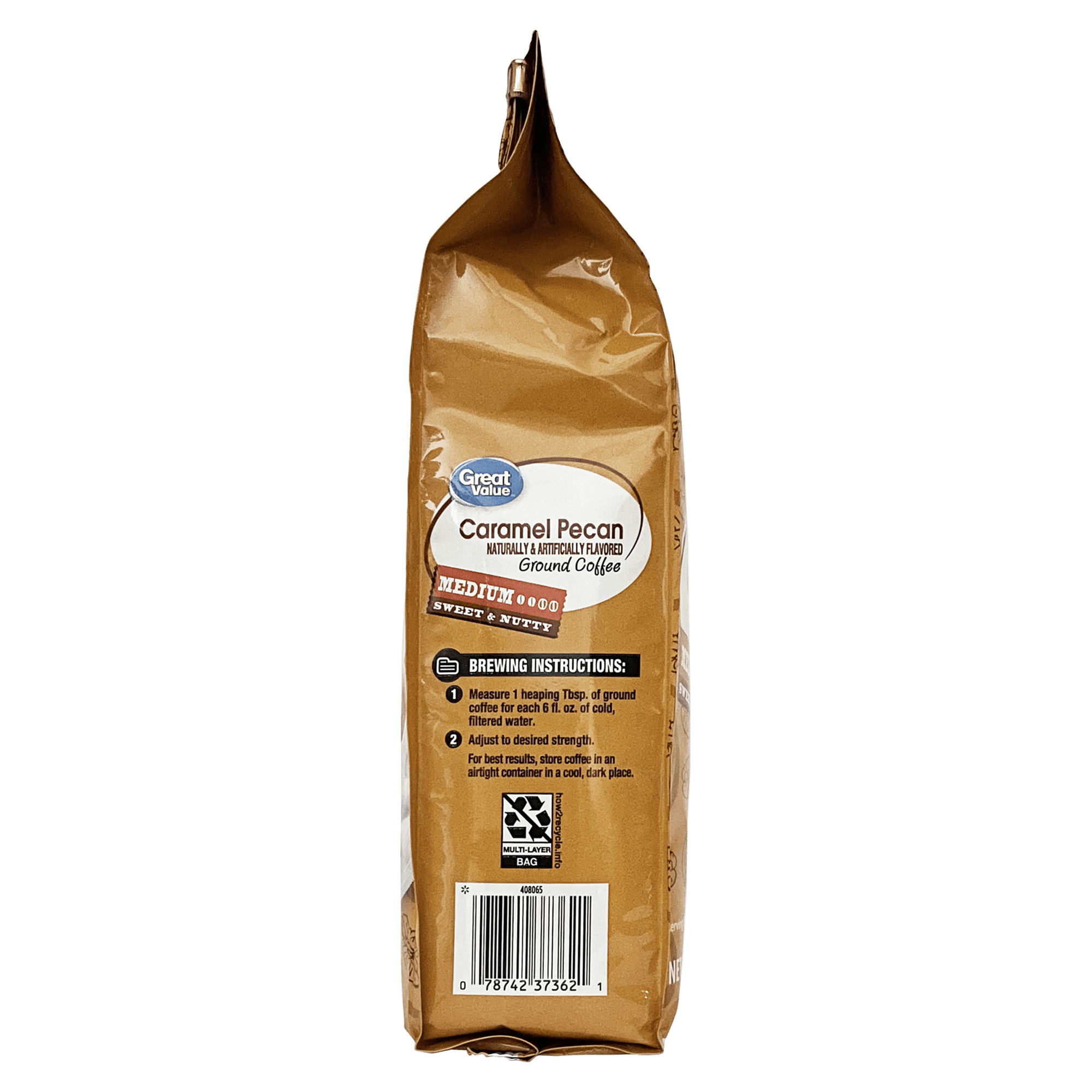 Great Value Caramel Pecan Ground Coffee, 12 oz