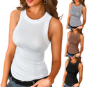 Women's Round Neck Sleeveless Tops