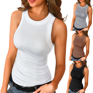 Women's Round Neck Sleeveless Tops