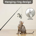 Pet Toys, Cat Catnip Toys Flapping Squirrel, Rechargeable Touch Activated Kitten Toys, Lifelike Interactive Cats Toy Indoor, Cat Kicker Plush Toys For All Breeds Universal interactive Toy Cat Toys