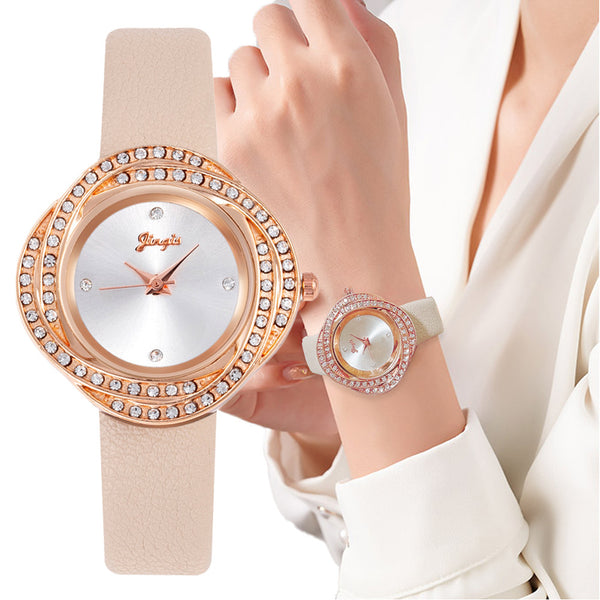 Women's Quartz Watch With Diamond Dial