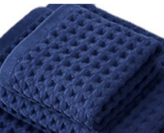 Buy blue Household Bathing Water Absorbent And Quick Drying Unisex Plus Thickened Pure Cotton Bath Towel Wipe