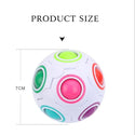 High Elasticity And Fall Resistance Puzzle Rainbow Ball Toy