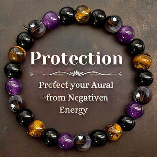 Buy al0100 Bracelet Tigereye Tea Crystal Amethyst