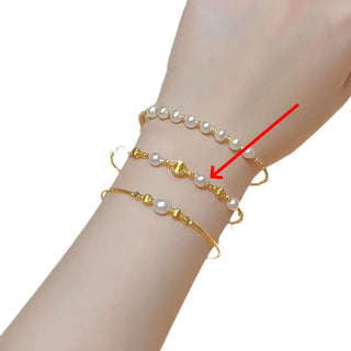 Buy sl0135-four-pearl-models Elastic Memory Bracelet Bracelet For Women