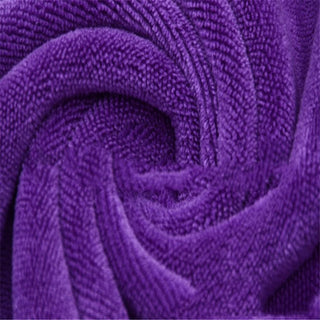 Buy purple Usine en gros logo personnalisé 420g microfibre 30 * 70 épaissi absorbant lavage de voiture essuyer la serviette de voiture