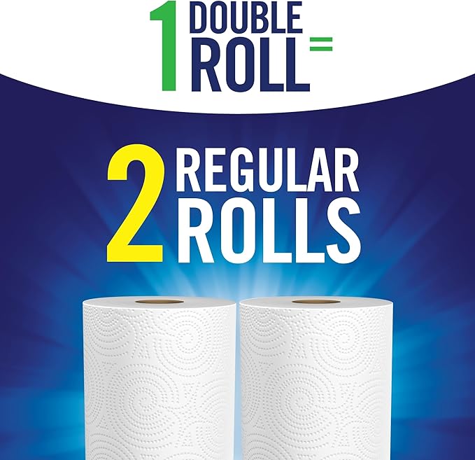 Sparkle Tear-A-Square Paper Towels, 2 Double Rolls, 220 Sheets, 2-Ply