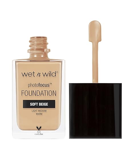 wet n wild Photo Focus Matte Liquid Foundation Soft Beige, Vegan & Cruelty-Free Main image