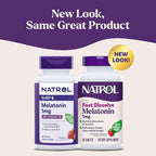 Natrol Fast Dissolve Melatonin 1 mg, Sleep Support for Adults