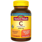 Nature Made Vitamin C 1000 mg – Extra Strength Immune Support, 100 Tablets