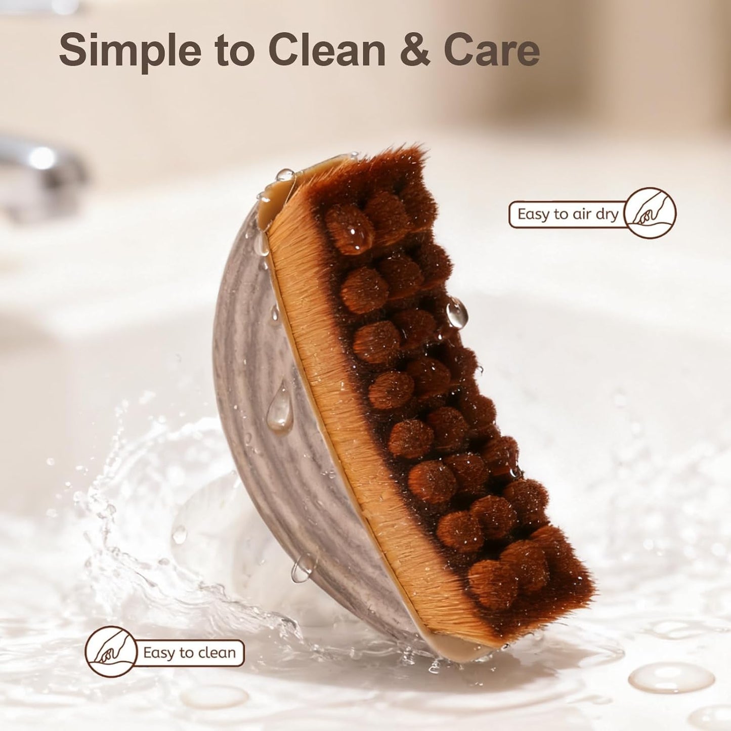 3-in-1 Lymphatic Contour & Facial Sculpting Brush | Manual Drainage Massager & Cleansing Tool