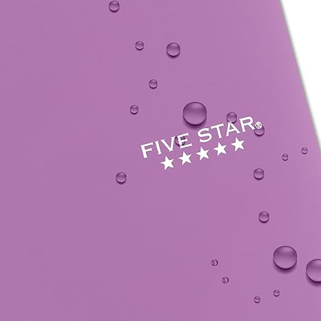 Five Star Spiral Notebook + Study App, 5 Subject, College Ruled Paper, 8-1/2" x 11", 200 Sheets, Fights Ink Bleed, Water Resistant Cover