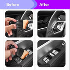 Car Interior Detailing Brush – Soft Bristle Cleaning & Dusting Tool, Auto Dash & Interior Cleaner (Black)
