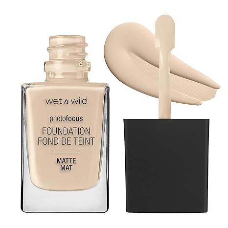 wet n wild Photo Focus Matte Liquid Foundation Neutral Soft Ivory, Vegan & Cruelty-Free Main image