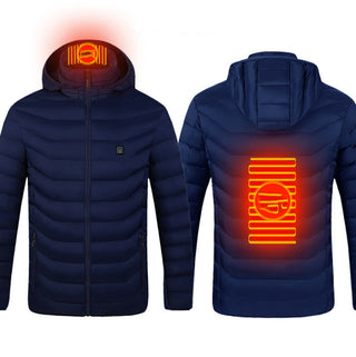 Buy blue-zone2 Men&#39;s USB Electric Heated Winter Jacket