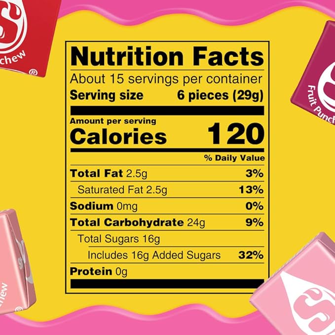 STARBURST FaveREDS Fruit Chews Candy, Chewy Candy