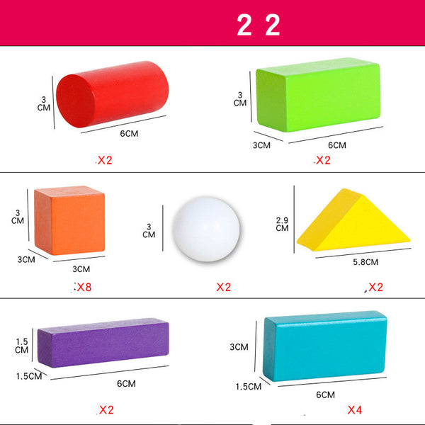 32 Elementary School Mathematics Teaching Aids Solid Geometric Model