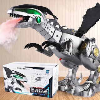 Buy grey-spray-dragon-l Walking Dragon Toy Fire Breathing Water Spray Dinosaur