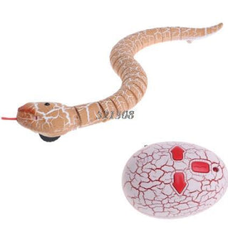 Buy orange Novelty Remote Control Snake Rattlesnake Animal Trick Terrifying Mischief Toy