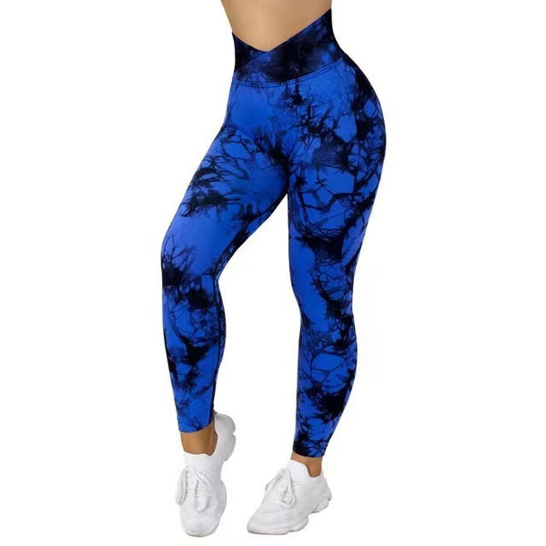 Women Seamless Tie Dye Leggings