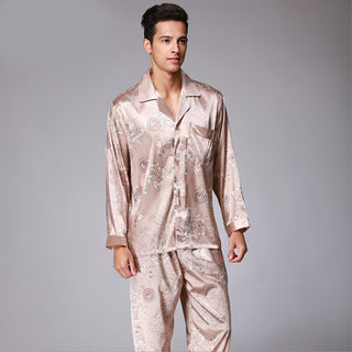 Buy camel Men&#39;s Long Sleeve Pants Pajamas Set