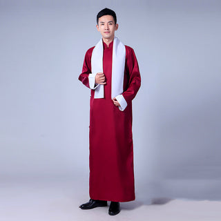 Buy burgundy-scarf May Fourth Youth Student In Crosstalk Clothing Coat