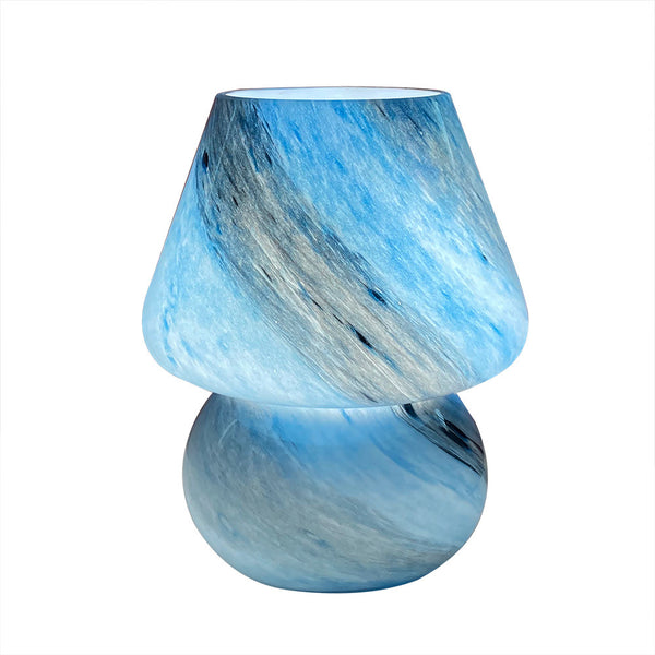 Handmade Glass Mushroom Table Lamp, Bedside Small Night Lamp