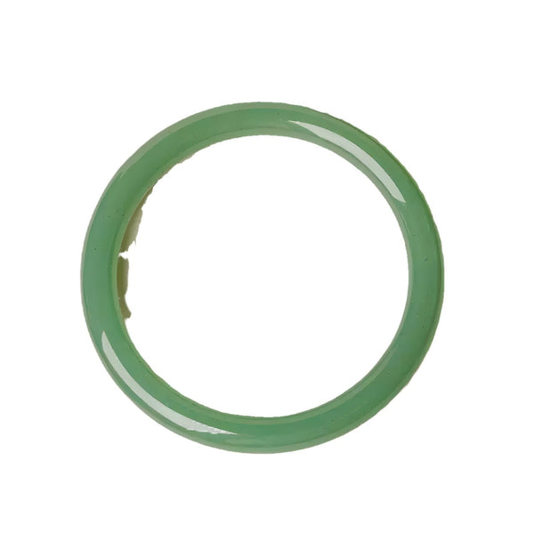 Natural Aventurine Clear Water Hetian Jade Flat Green Bracelet Round Bar