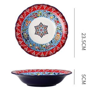 Buy q1 Underglaze Ceramic Tableware Bohemian Household Dishes