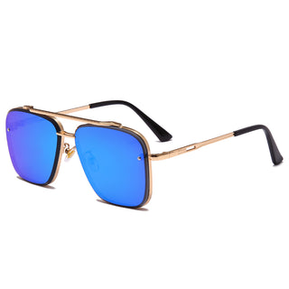 Buy blue-film Men&#39;s Metal Vintage Sunglasses