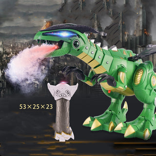 Buy green-dragon-remote Walking Dragon Toy Fire Breathing Water Spray Dinosaur