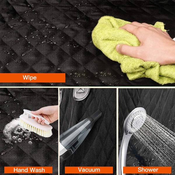 1Pc Dog Car Seat Cover Waterproof Scratchproof Pet Car Rear Protector Mat Pet Back Seat Cover With Dog Seat Belt For Car Truck SUV