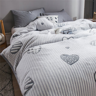 Buy light-grey Snowflake summer blanket