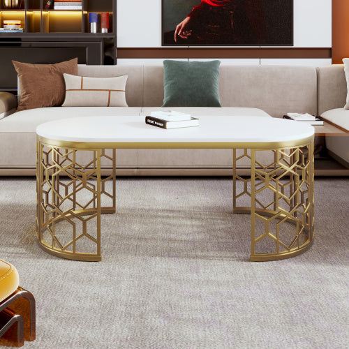 Oval Shaped Coffee Table